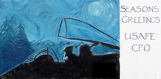 Sembach Christmas Card, Circa 2000,  Sembach Air Base, Germany