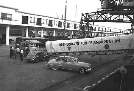 30th Tactical Reconnaissance Squadron members making the move to Sembach, Germany 1953.