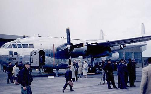 Sembach flightline 1956, C-119 Aircraft.