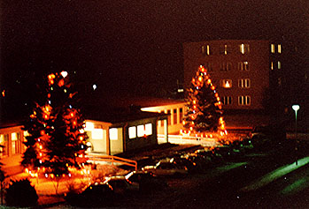 Heuberg Haus during the holidays, Sembach Air Base, Circa 1983