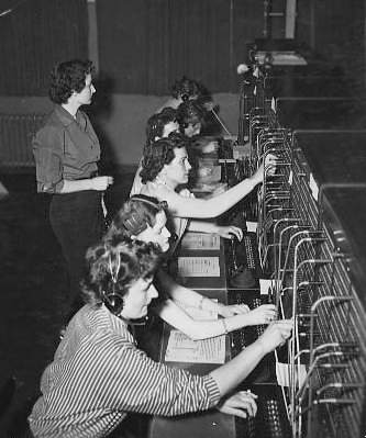 1953 Sembach Switchboard Operations.  Sembach AFB.