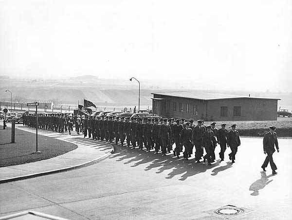 Funeral for a Sembach veteran, 1954, Sembach AB Germany