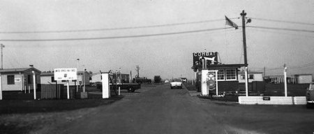 Entrance to the Grunstadt missile area. Circa 1963
