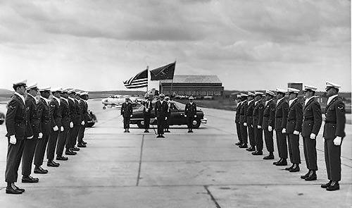 Special Honor Guard Ceremony, Sembach Flightline, 1953.