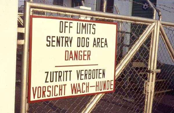 Sembach K9 Kennel Area. Sembach Air Base, Circa 1967