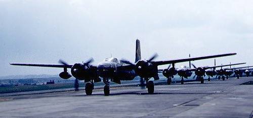 Sembach flightline 1956, 30th TRS RB-26 Aircraft. 