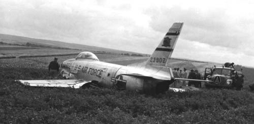 F-86-D Crash, Sembach AB, Circa 1956