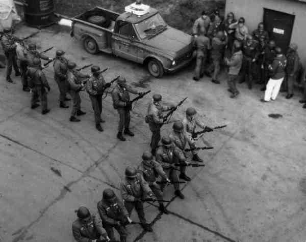 Riot control training, Sembach Air Base, Circa 1968