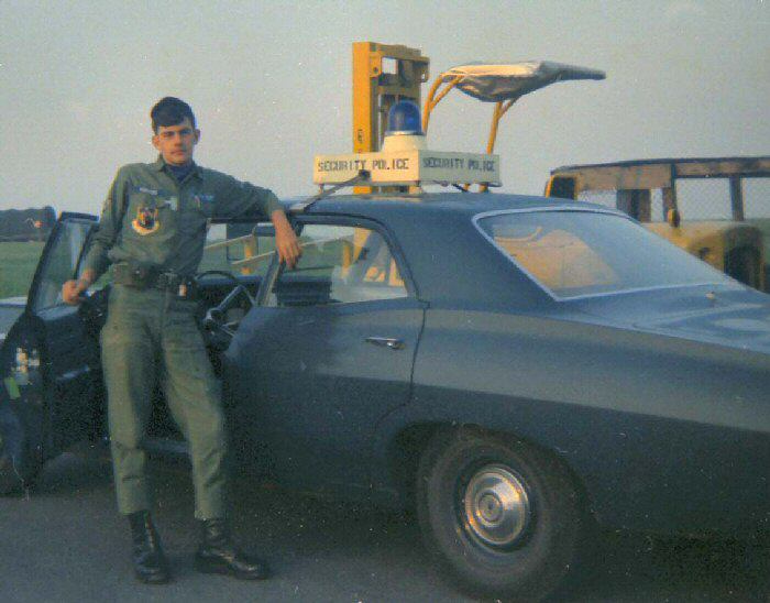 On patrol, Sgt Phil Ruggeri, Sembach Air Base, Circa 1967