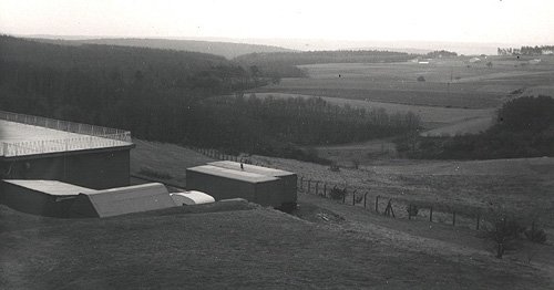 Looking South, behind the Sembach NCO Club.  Circa 1968