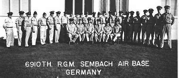 6910th Radio Group, Mobile Headquarters staff, Sembach Air Base, Circa 1960