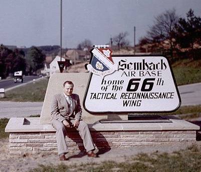 Sembach entry sign,  Sembach Air Base, Circa 1954