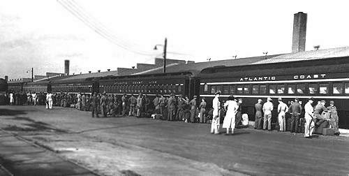 30th Tactical Reconnaissance Squadron members making the move to Sembach, Germany 1953.