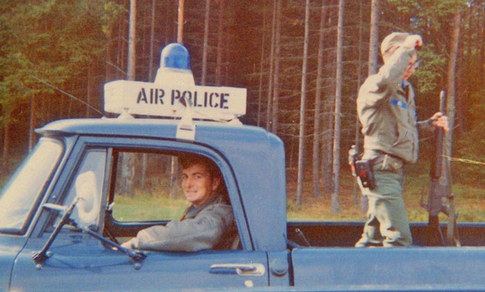 At work, Bob Thomas and Bill Palmer, Sembach Air Base, Circa 1967