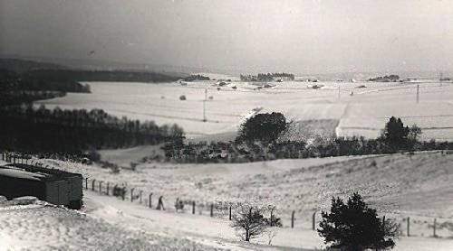 Looking South, behind the Sembach NCO Club.  Circa 1968.